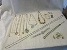 16 vintage pieces of costume jewelry not signed all wearable no scrap