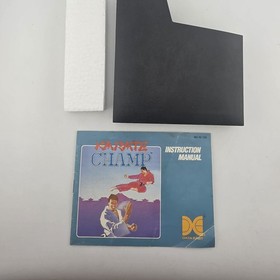 Karate Champ - Box With Manual Only - Nintendo Nes - Shrink (No Game)
