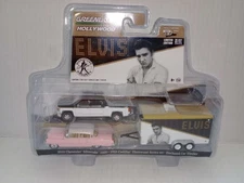 GREENLIGHT 2015 CHEVROLET SILVERADO & 1955 CADILLAC ELVIS PRESLEY 1/64  