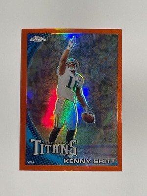 2010 Topps Chrome #C27 Kenny Britt Orange Refractor