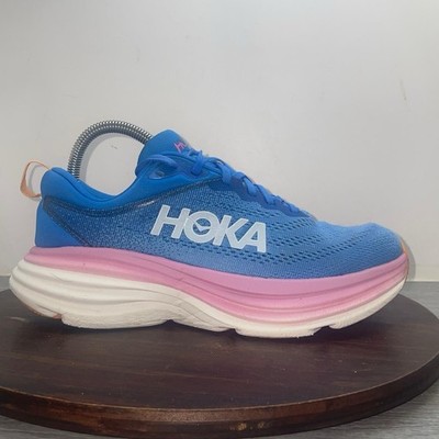 Hoka One One Womens Bondi 8 1127954 CSAA Blue Running Shoes Sneakers Size 8 D
