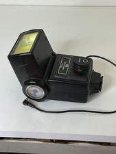 Vintage Vivitar 283 Auto Thyristor Flash Hot Shoe SB-4 Tilt Black Cord