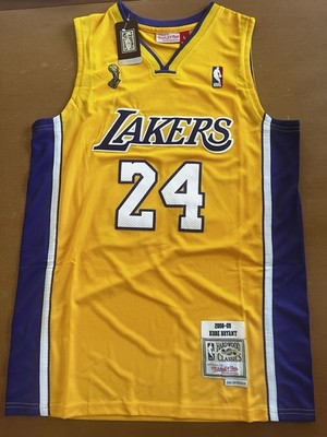 2009 FINALS Mitchell & Ness NBA Los Angeles Lakers Kobe Bryant #24 Jersey Mens L
