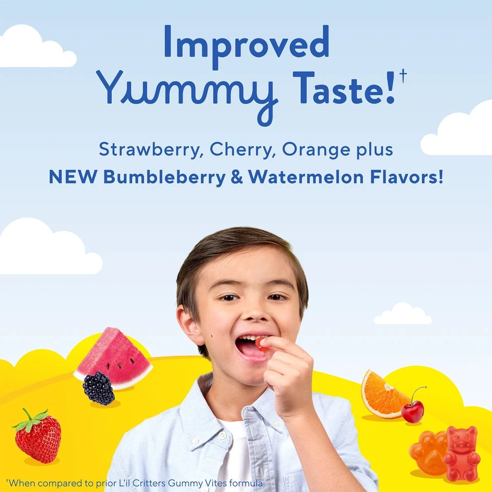 L'il Critters Gummy Vites 完整多种维生素,300 克拉,美国发货 — 第 4/4 张图片
