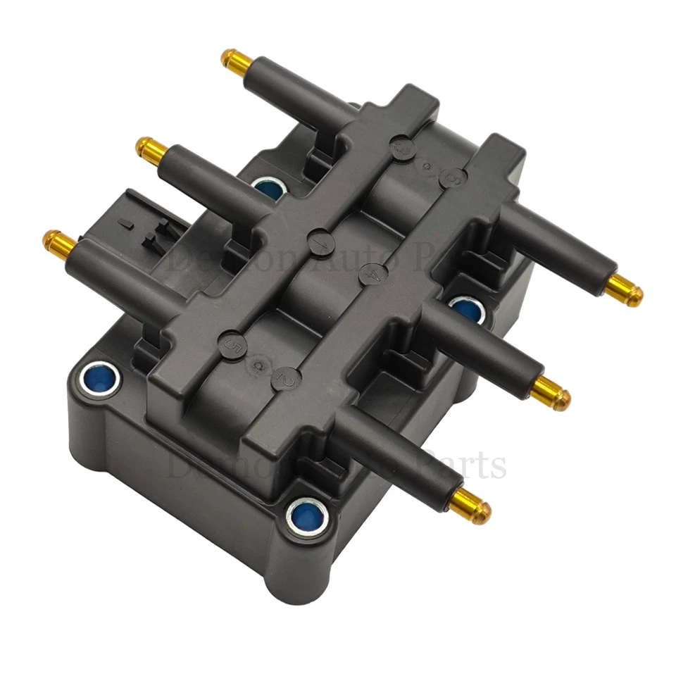 Bobina de encendido 1 pieza y bujía 6 piezas para Dodge Caravan 2001-2007 3,3 L V6 Foto 4 de 4