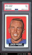 1964 Topps #30 Jack Kemp Bills SHORT-PRINT Occidental PSA 7 - NM
