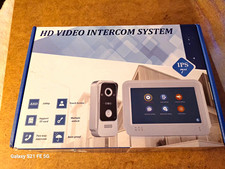 HD Video Intercom System 7" IPS Touchscreen 1080p AHD Wired 2-Way Night