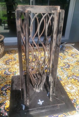 Glassblowing Mold Wire  Open Frame Optic Wave Mold 4 Piece Seperation  16.5 X6''