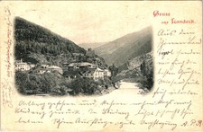 1898, Gruss Aus LANDECK, Austria Postcard