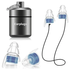 High Fidelity Earplugs for Concerts Musicians Motorcycles, Reusable Ear Plugs