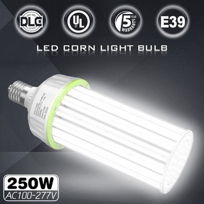 250W LED Corn Cob Bulb E39 Mogul Base Replace 1000W MH Warehouse Lighting 5000K