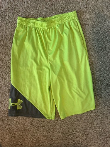 Youth Extra Large XL Under Armour Shorts Neon Yellow