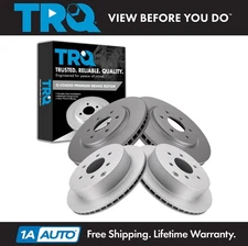 TRQ Front & Rear Brake Coated Rotor Kit of 4 for Frontier Xterra Equator 4.0L