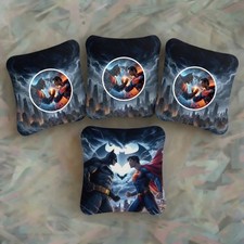 BATMAN VS SUPERMAN - Pro Cornhole Bags - 4 Bags