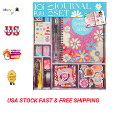 Kids' Journaling Kit for Girls Ages 8 9 10 11 12 13 Creative Scrapbook Supplies