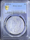 1898-S Morgan Silver Dollar $1 PCGS XF45 Gold Shield Coin