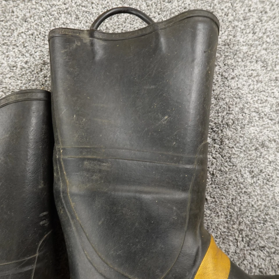 SERVUS Firebreaker Boots Mens 11W Firefighter Fireman Rubber Steel Toe Shoes USA - Image 4 of 4