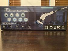 Cordless Electric Spin Scrubber 8-in-1 Rechargeable Power Cleaning Brush