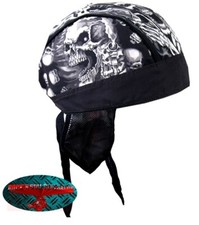 ASSASIN Bandana Kopftuch Headwrap Biker Chopper Cap V2 Biker Club 1% Skull