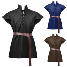 Classy Medieval Half Sleeves cotton Tunic Costumes For LARP SCA