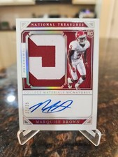 2019 Panini National Treasures Collegiate Marquise Brown Patch Auto 21/25 #102