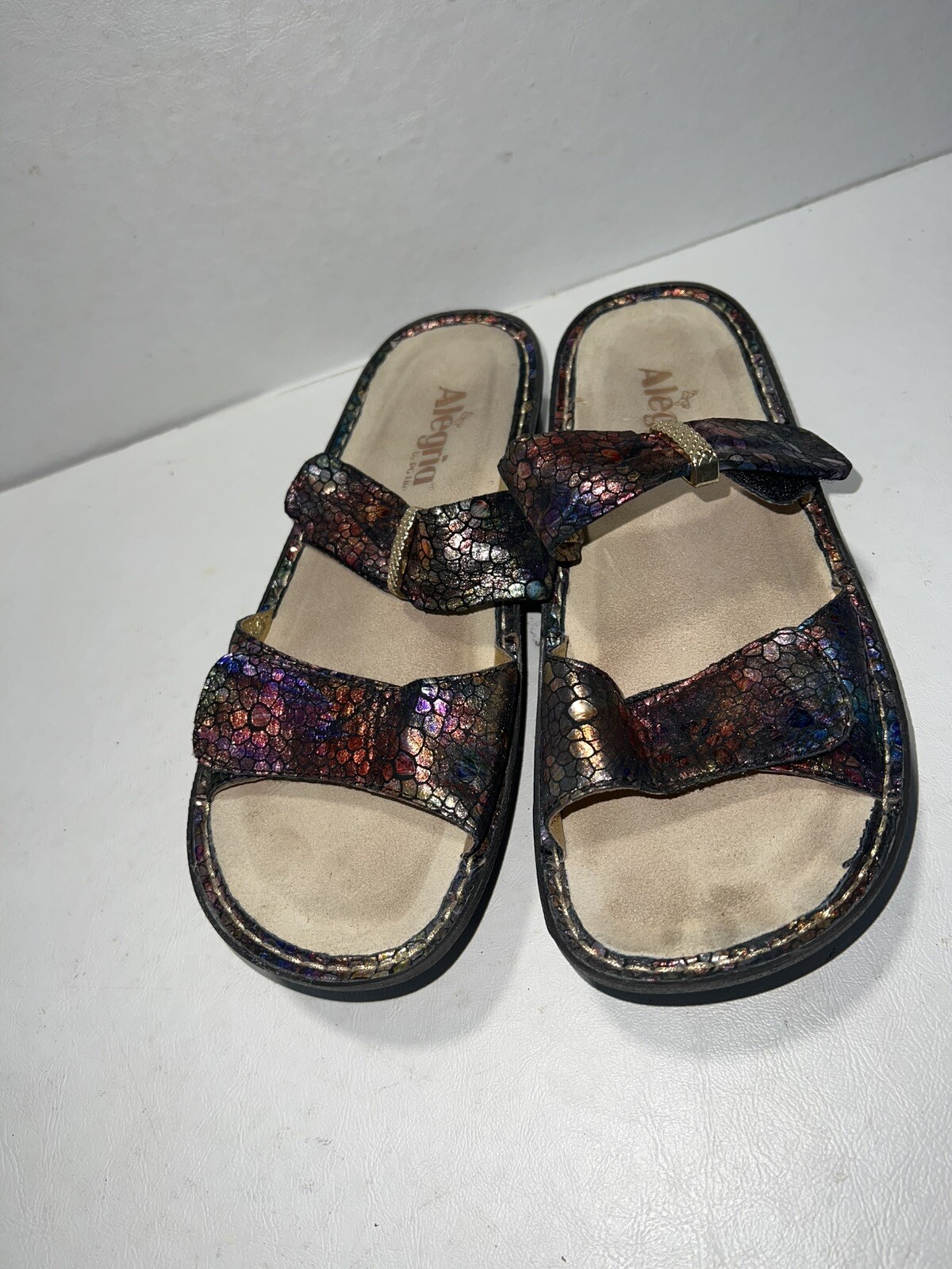 APL Sandali donna Alegria By PG Lite taglia 8M EUR 38 zeppa KAR 247 scarpe slide