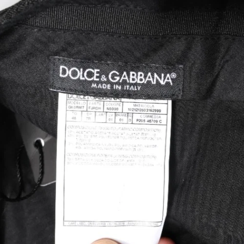 Vestido DOLCE & GABBANA Pantalones Negro Floral Jacquard Cintura Media IT46/W32/S 900usd Foto 4 de 4