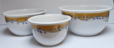 Corelle Coordinates Casa Flora Set Of Mixing Bowls Micro/Oven