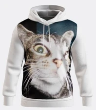 Funny Meme Cat Graphic Hoodie  Pullover Comfortable High Quality