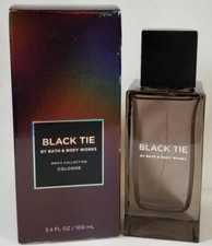 Bath Body Works BLACK TIE Men's Collection Cologne Fragrance Spray Black Box 3.4