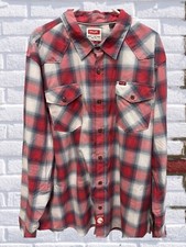Wrangler Slim Fit,All Day Comfort,Cowboy Red/Blue, L/S, Size Large , NWT