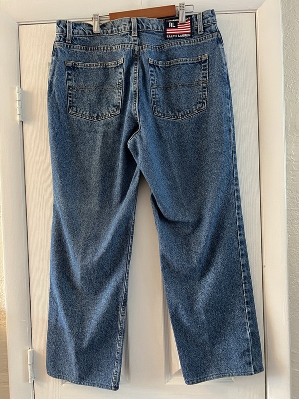 Ralph Lauren Women’s Flag Jean Straight 14x28 RL Jean Y2K Vintage