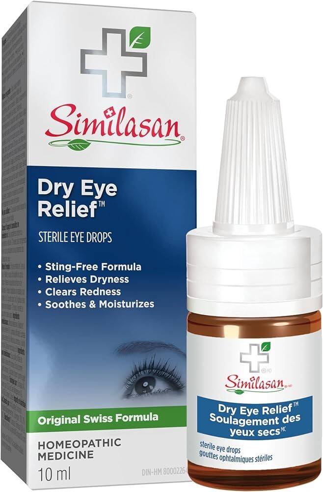 2 bottles of Similasan Dry Eye Relief 10.0 g each - Fresh Canada
