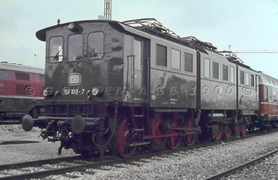 org KB DIA Slide DB E91 191.100-7 Bw München in Gbf Kempten  23.05.1974 (15026