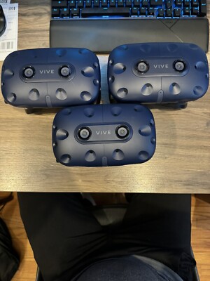 3x HTC Vive Pro HMD OLED Virtual Reality VR Headset FOR PARTS