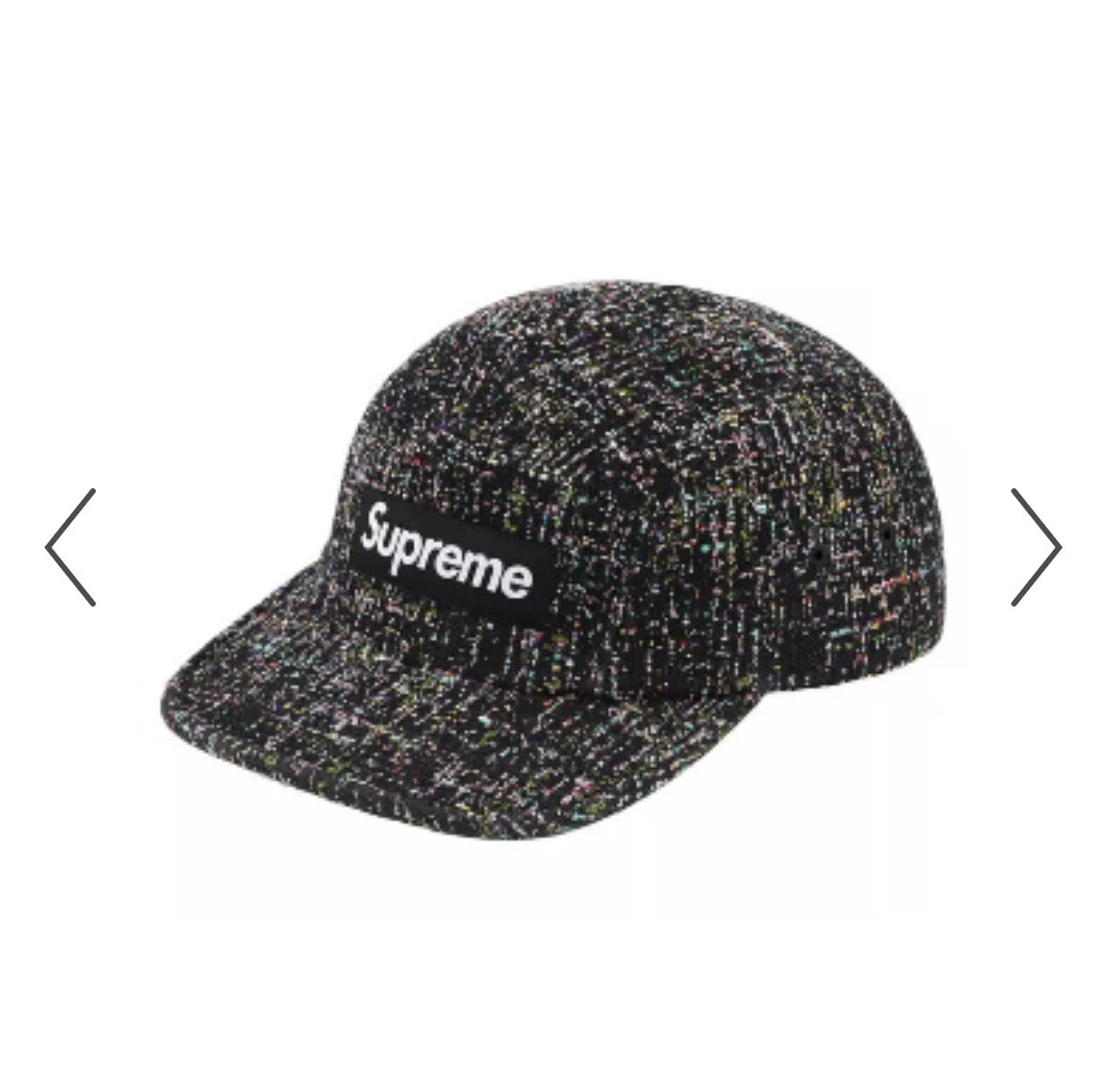 Casquette de camp bouclée en denim suprême FW2024 neuve
