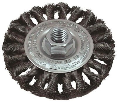 Schaefer Brush 4'' Dia Wire Knot Wheel Brush 03718 - Standard