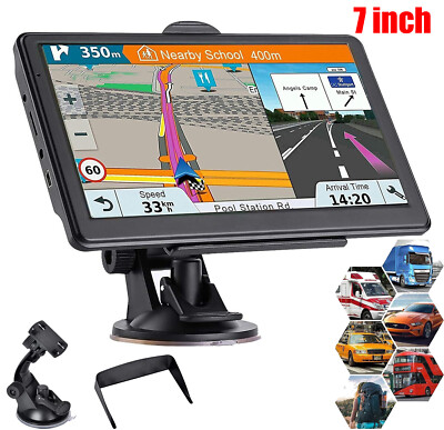 7'' Gps Navigation for Car/Truck Touch Screen Maps w/ Spoken Direction 2024 NEW