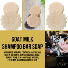 EOOC Ziegenmilch Shampoo Bar - 100g, natürli...