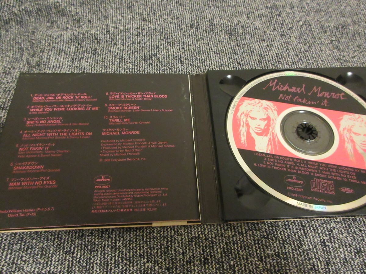 Michael Monroe Not Fakin' It フランス盤 michael monroe,HANOI ROCKS