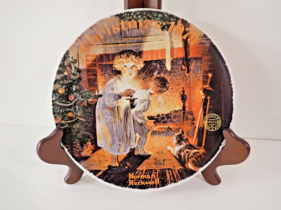Norman Rockwell  '' Somebody's Up There  '' 1979 Collection  Plate N# 00978 E
