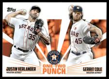 2023 Topps Series 1 - One-Two Punch #12P-18 Justin Verlander, Gerrit Cole