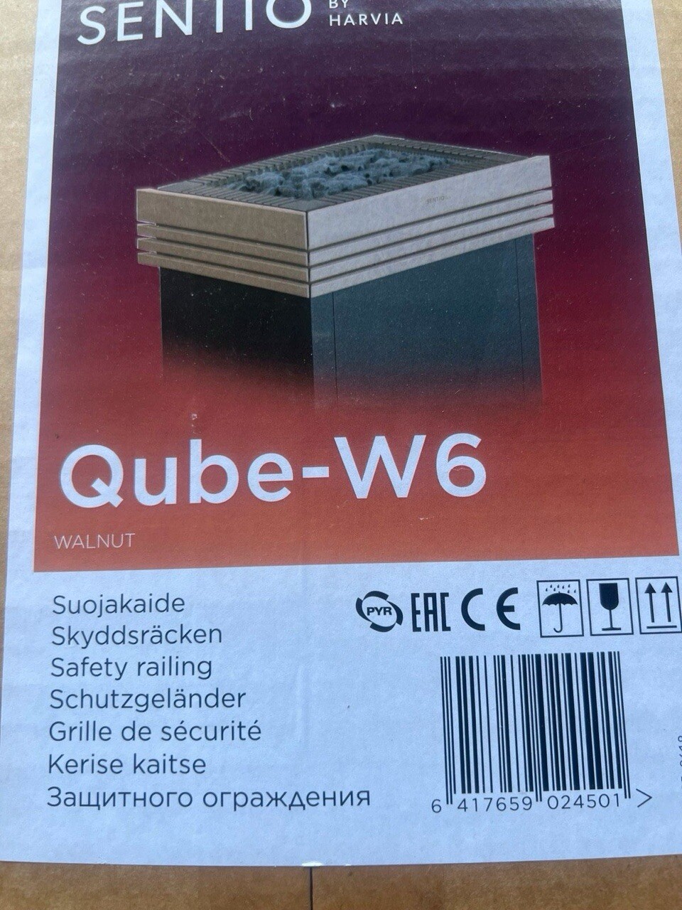 Barra de horno Harvia Sentiotec Qube para horno de sauna nogal nueva + embalaje original PVP 322 € 2 piezas