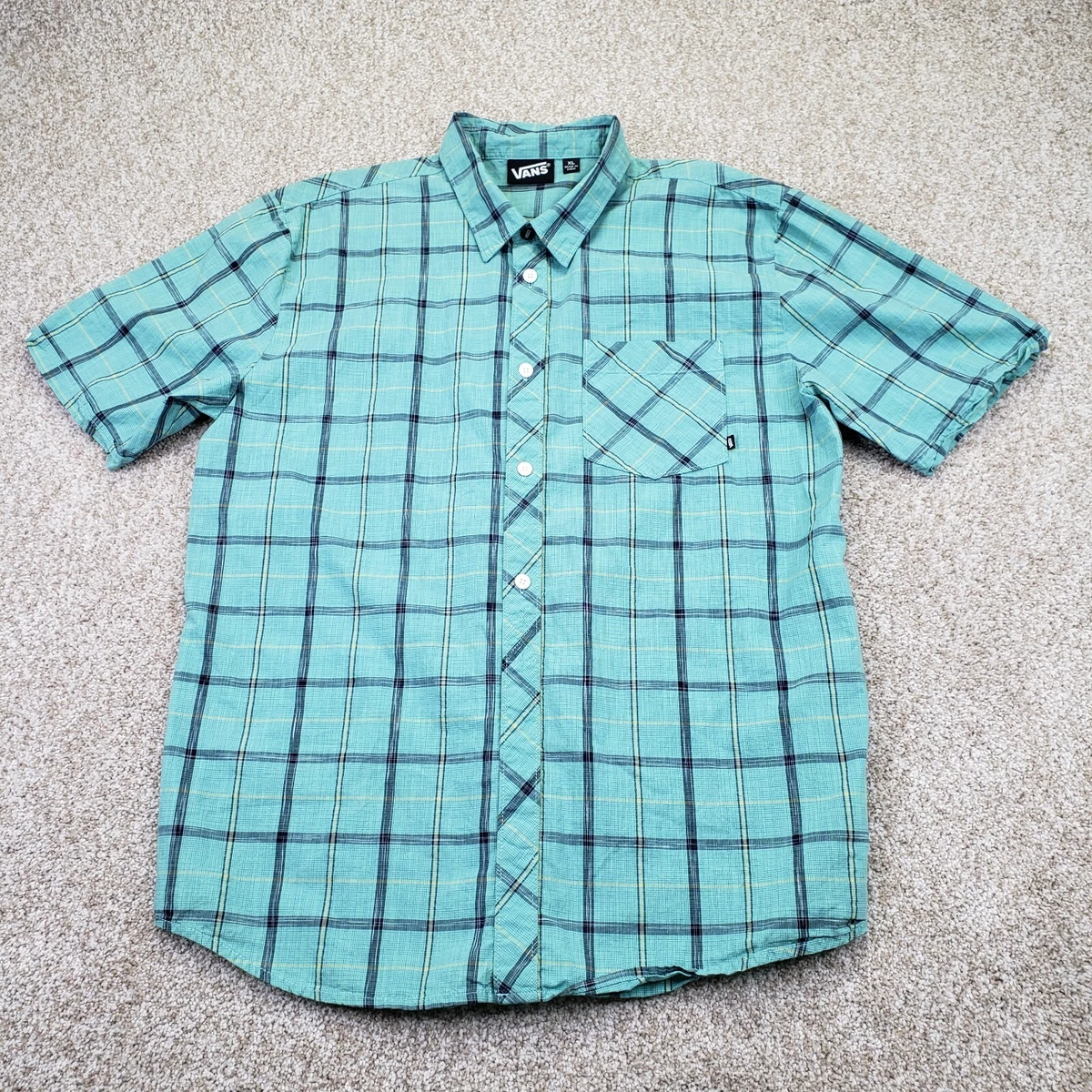 Vans short sleeve button down store