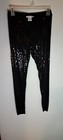 Charlotte Russe Sequin Black Party Leggings Size M — photo 1