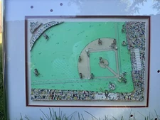 James Rizzi Serigraph Print Baseball Limited Edition 4/125 Artist Signed 1983