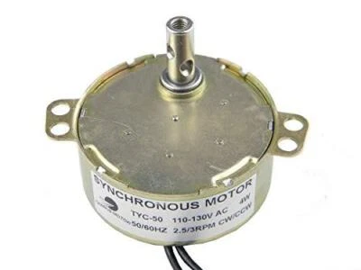 CHANCS TYC-50 Small Synchronous Motor AC 110V 2.5/3RPM 4W 50/60HZ CW/CCW Electric Gear