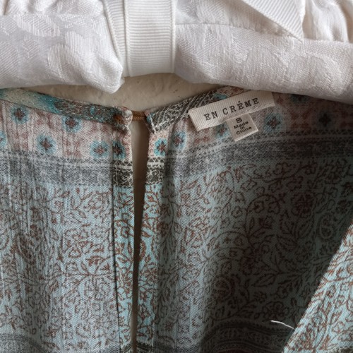 Anthropologie En Creme Womens Boho Festival Peasant Printed Romper Size Small - Picture 6 of 7