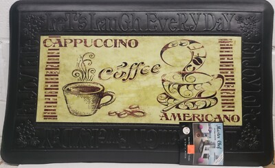 ANTI-FATIGUE NON SLIP PVC KITCHEN FLOOR MAT(18'' x 30'') COFFEE TYPES, Master Chef