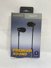 MAGNAVOX Black MHP4859-BK In-Ear Silicon Earbuds with Microphone